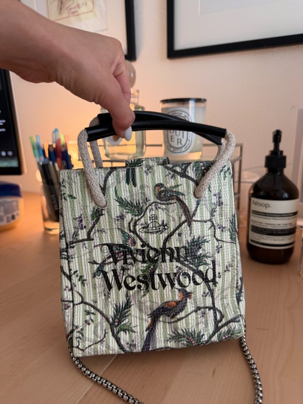 AUTHENTIC 2020 Vivienne Westwood Sloane Mini Crossbody Bag Bird of Paradise